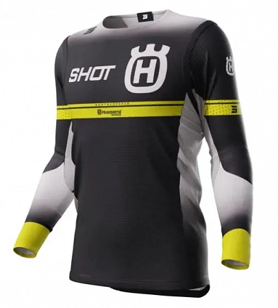 Джерси мужское Shot Aerolite Husqvarna LE, Black 2024 Джерси мужское Shot Aerolite Husqvarna LE, Black 2024