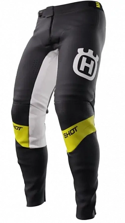 Мотоштаны мужские Shot Aerolite Le Husqvarna, Black 2024 Мотоштаны мужские Shot Aerolite Le Husqvarna, Black 2024