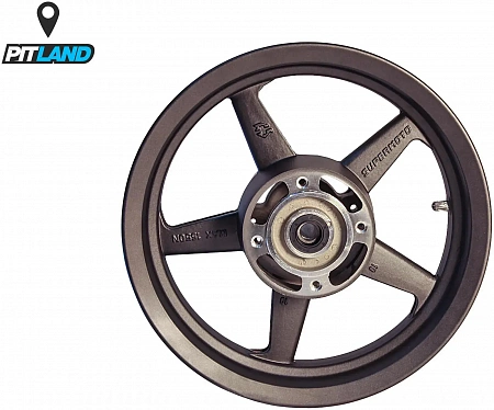 Диск задний литой в сборе Supermoto (Супермото) 12" 3,00x12 диск. торм. Диск задний литой в сборе Supermoto (Супермото) 12" 3,00x12 диск. торм.