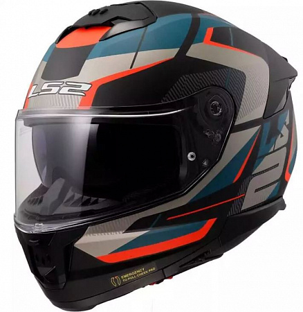 Шлем LS2 FF808 Stream 2 Road Matt Black Blue Шлем LS2 FF808 Stream 2 Road Matt Black Blue