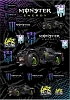 Наклейки Monster Energy purp A3 винил