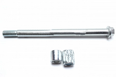 Ось переднего колеса в сборе M14*1,5; D=15мм; L=230мм Rockot Basic (Рокот Бэйсик) / Hi-Tech (Хай-тек Ось переднего колеса в сборе M14*1,5; D=15мм; L=230мм Rockot Basic (Рокот Бэйсик) / Hi-Tech (Хай-тек