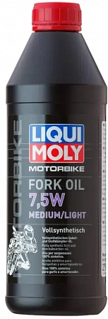 Синтетическое масло для вилок и амортизаторов Liqui Moly Motorbike Fork Oil Medium/Light 7,5W, 1 л Синтетическое масло для вилок и амортизаторов Liqui Moly Motorbike Fork Oil Medium/Light 7,5W, 1 л