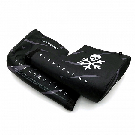Мото варежки на руль муфты Grom GR black Мото варежки на руль муфты Grom GR black