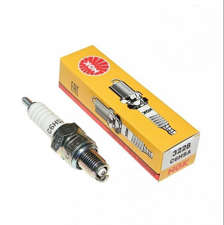 Свеча зажигания для питбайка NGK C6HSA 50-160 см. куб. Свеча зажигания для питбайка NGK C6HSA 50-160 см. куб.