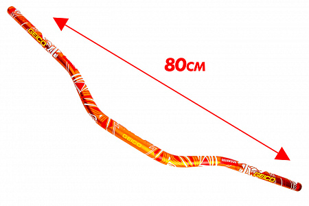 Руль IGP (D=28, d=22, L=800, алюминий, оранжевый) Руль IGP (D=28, d=22, L=800, алюминий, оранжевый)
