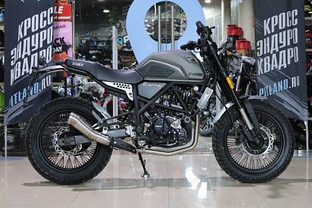 Мотоцикл дорожный Fuego Scrambler 3.0 300 см3 (Фуэго Скрэмблер), 174MN, серый 2025 Мотоцикл дорожный Fuego Scrambler 3.0 300 см3 (Фуэго Скрэмблер), 174MN, серый 2025